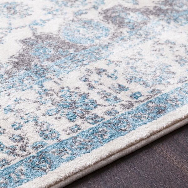 Astoria Grand Barlett Medium Grayteal Area Rug And Reviews Wayfair